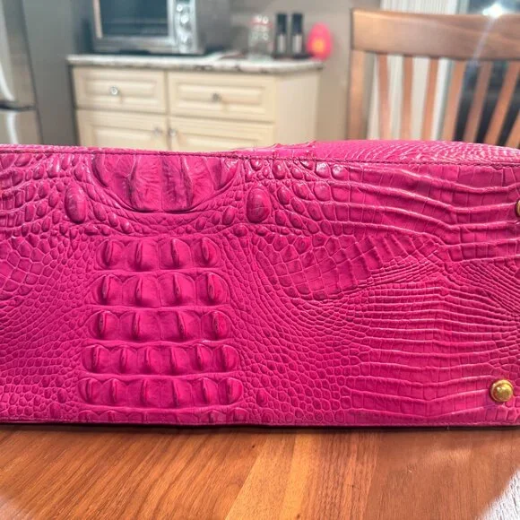 EUC Pink/Fuchsia Brahmin shopper tote. - Picture 3 of 14